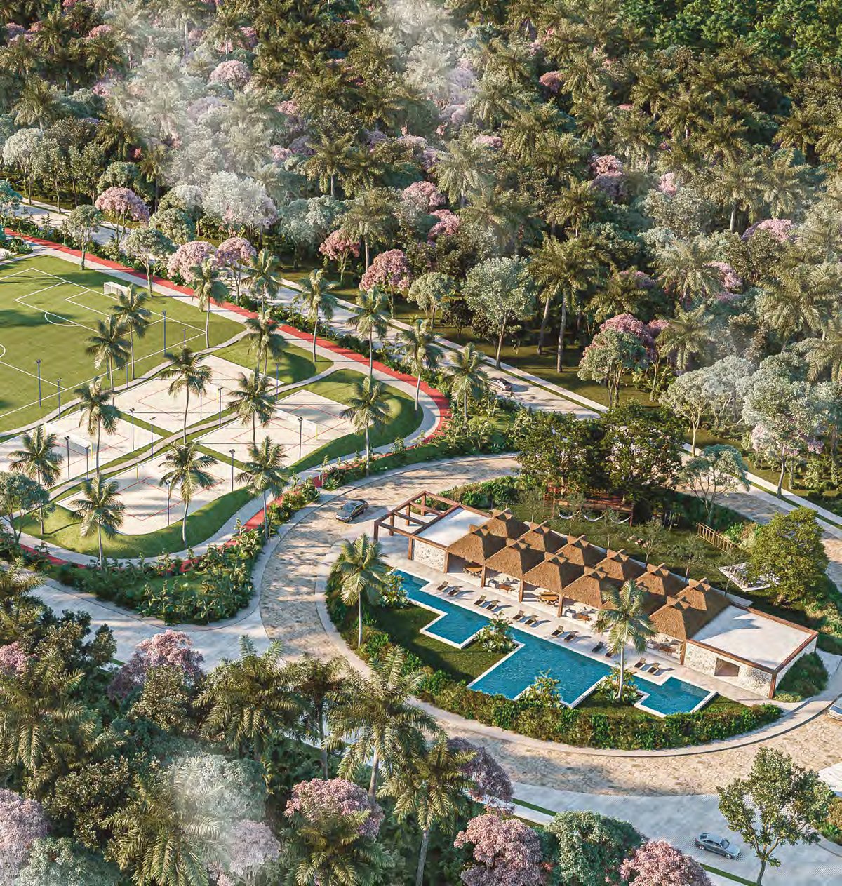 Render del desarrollo Puerto Kino – Privada Leana